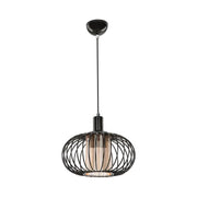 Lampe à suspension Terla MDL3674 avec structure en fer et diffuseur en verre