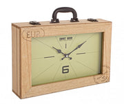 Horloge de table en bois 36 x 25 cm