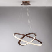 Lustre moderne et aluminium LED intégré marron 60x40x h150 cm