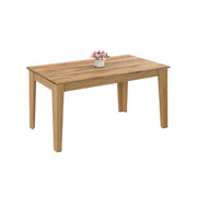 Table rectangulaire Ostin avec plateau en chêne et pieds chêne 