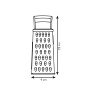 Râpe pratique avec manche en plastique