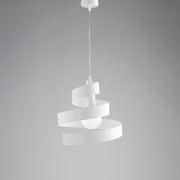 Lustre suspendu moderne en fer une lumière Blanc 30x h23 cm