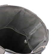 Panier rond pliable en tissu gris cm ø40h55