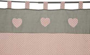Rideau rose à décor de coeurs st-0400 cm. 154x260