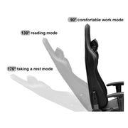 Chaise de jeu noire Spoutnik avec cadre en acier