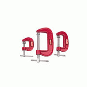 Mâchoires de charpentier en fonte en forme de « C » avec serre-joints à vis - Ensemble de 3 pièces