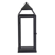 Lanterne carrée en métal noir 1-3 cm26,5x26,5h75