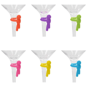 Set de 6 marqueurs Omini pour gobelets en silicone multicolore