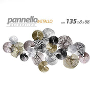 Décoration de mur d'image en métal 135 x 8 x 68 h cm cm