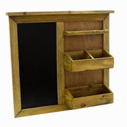Étagère en bois avec tableau noir 3 étagères cm51x11h47
