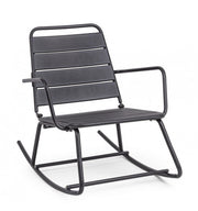 Rocking chair anthracite bizzotto lillian