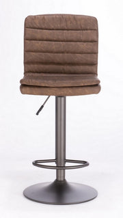 Tabouret de bar vintage simili cuir marron Connor 41 x 50 x 94,5 cm