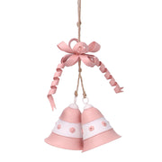 Cloche en métal rose cm23x15h6