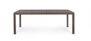 Salon de jardin extensible en aluminium marron Hide 200-300 x 100 cm
