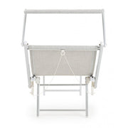 Bain de soleil pliant OCEAN en aluminium gris