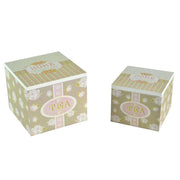 Boîte à thé en bois pour 1-2 delice cremaquadra cm15x13x15