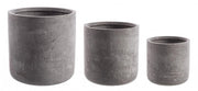 Set3 P.Vaso Cement Cyl Gris