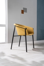 Lot de 2 chaises en tissu 58cm x 56cm H. 79cm