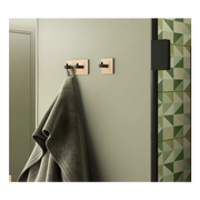 Porte-manteau double carré en bambou et noir