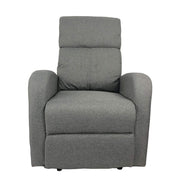 Fauteuil relax manuel en tissu gris 77 x 93 x 106 H