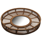 Miroir rond en bois naturel cmø62x8,5