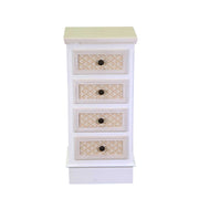 Armoire en bois Lausanne 4 tiroirs crème cm37x30h79.5