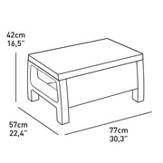 Ensemble de salon d'extérieur Corfù Lounge couleur graphite Keter