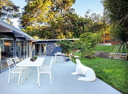 Chaises en aluminium blanc Lennie