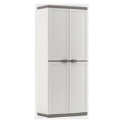 Armoire résine Jolly blanc gris 68 x 39 x 166 h
