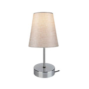 Lampe de table Estelya AZ1068 beige chromé