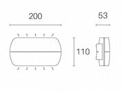 Applique 5W + 5W LED 4000K
