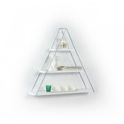Bibliothèque Board Triangular Wall Piramide White CM 74 x 13 x 61h cm
