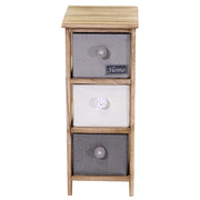 Commode Brenda bouton 3 tiroirs cm26x32h63