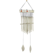 Cloche en métal avec perles cm20,5x8h85