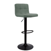 Tabouret de couleur de menthe réglable avec pattes noires mates 49x40x87 cm