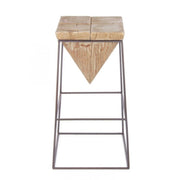 Tabouret de bar industriel en bois Prismy cm 70 h