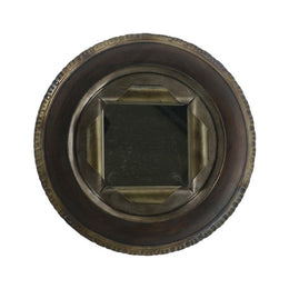Miroir métallique pneumatique noir cmø41x10