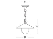 Suspension E27 Ligne de spectre blanc