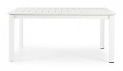 Table de jardin extensible Konnor blanc