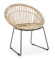 Fauteuil rustique naturel Cayes