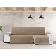 Housse de canapé Valeria péninsule droite beige 240