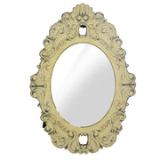 Miroir en bois antique crème ea-6895 cm. 60 x 86 x 1,5