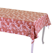 Nappe rose sauvage rouge brique cm140x240