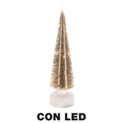 Arbre led en verre doré cm ø10h35