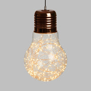 Ampoule Cuivre 180 Micro LED H45cm