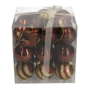 Sphère en plastique cuivre 30 pièces packcmø6