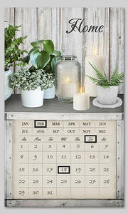 Panneau led avec calendrier blanc rectangulaire cm30x50x1,8