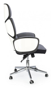 Fauteuil de bureau avec accoudoirs en tissu ARMSTRONG Gris Foncé 64x69 x h118,5 - 128 cm