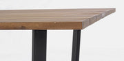 Table Helsinki anthracite-naturel 130x130 cm