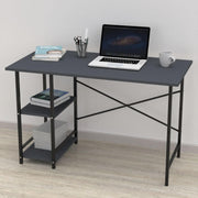 Bureau Rimi avec 2 étagères anthracite